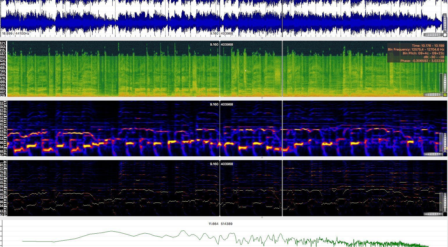 sonic visualiser and decoding audio files