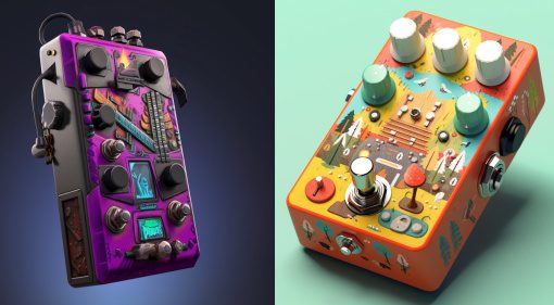 KI Midjourney Effektpedal Design