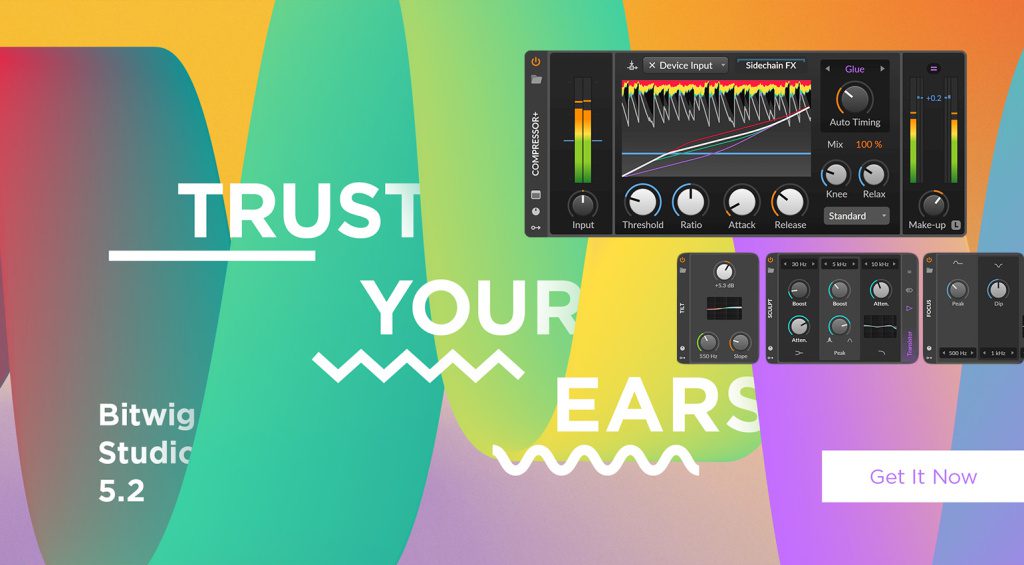 Bitwig Studio 5.2: Compressor+, neue EQs und mehr Performance!