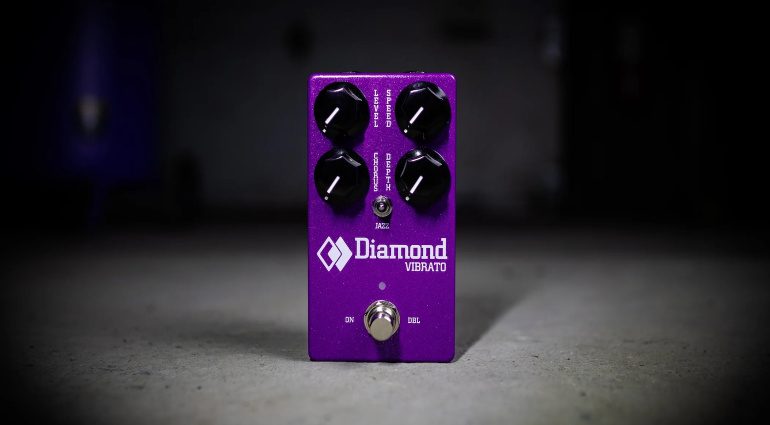 Diamond Vibrato - Vollanaloger Schaltkreis in einem kleinen Pedalformat. Hochwertige Bauteile die überzeugen können.