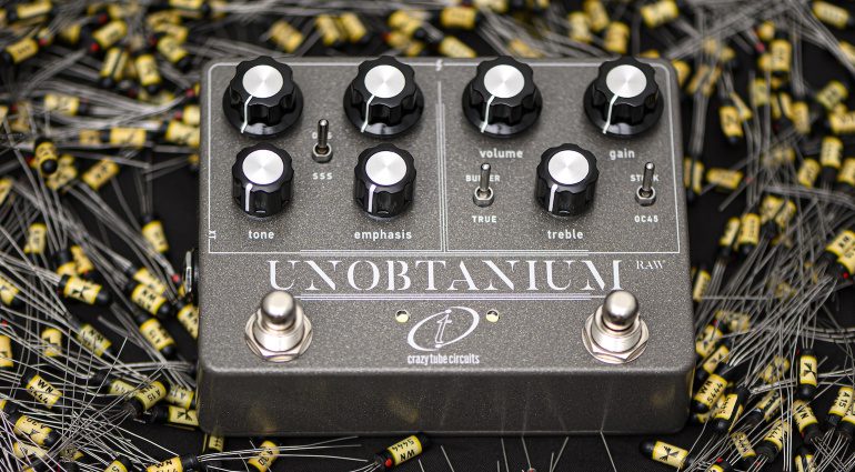 Crazy Tube Circuits Unobtanium RAW: Entdecke die neue RAW-Edition des Unobtanium Overdrive Pedals. Klon Centaur und Dumble Amp in a Box. Eine exklusive Variante des bereits etablierten Klassikers. 