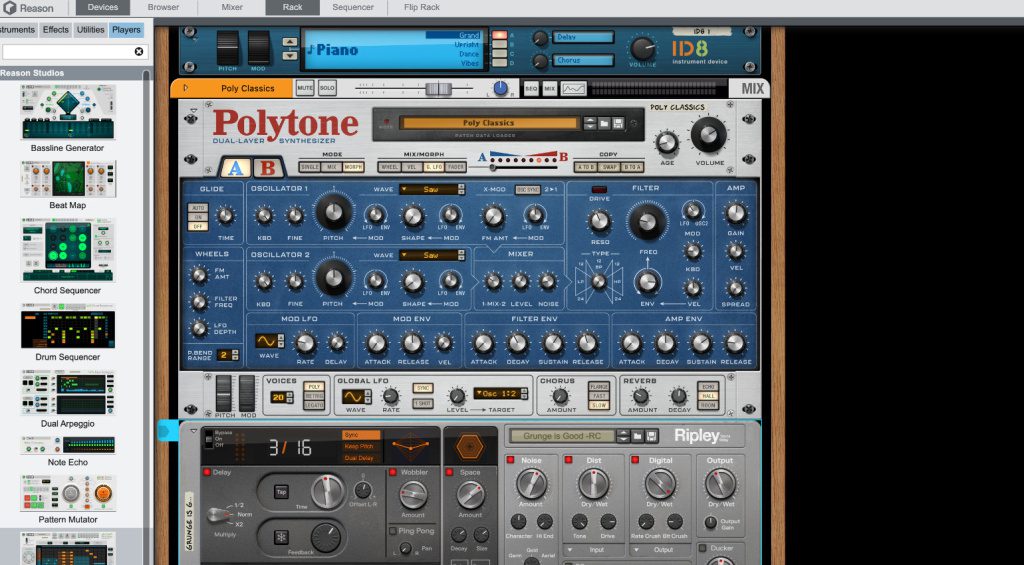 Polytone und Ripley in Reason 13