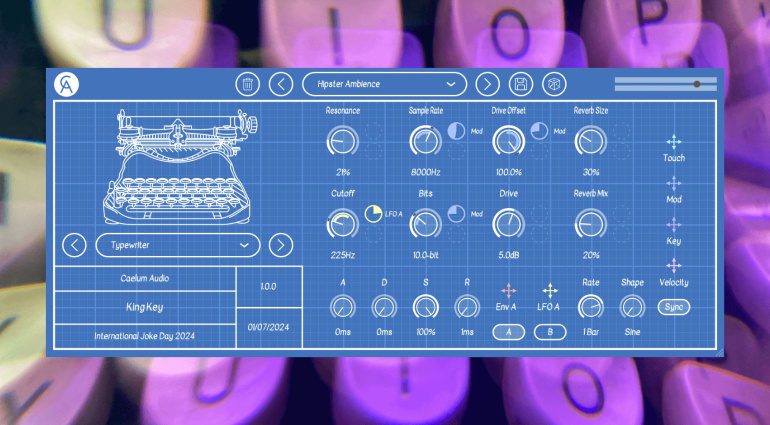 King Key: Kein Witz! Caelum Audio bringt Tastatur-Rompler als Freeware