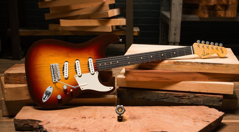 Die limitierte Fender Custom Shop Bvlgari Stratocaster vereint die legendäre Handwerkskunst von Fender mit der exquisiten Ästhetik von Bvlgari.