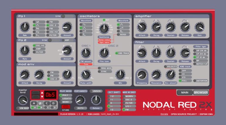 Nodal Red 2x Plugin bringt den legendären Nord Lead-Sound in dein Studio