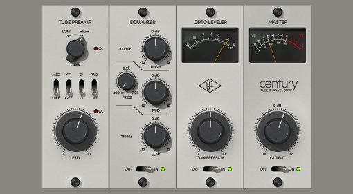 Universal Audio Century Tube Channel Strip Plugin für kurze Zeit kostenlos!