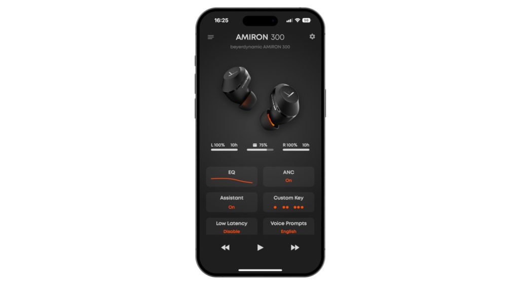 Steuerung durch die Beyerdynamic App