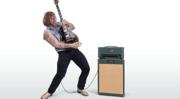 Jared James Nichols präsentiert seinen neuen Rock-Amp, den Blackstar JJN 50 Head mit der passenden Box JJN 212 VOC.