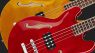 Harley Benton HB-50: Semi-Hollow Viersaiter-Bass mit Vintage-Flair