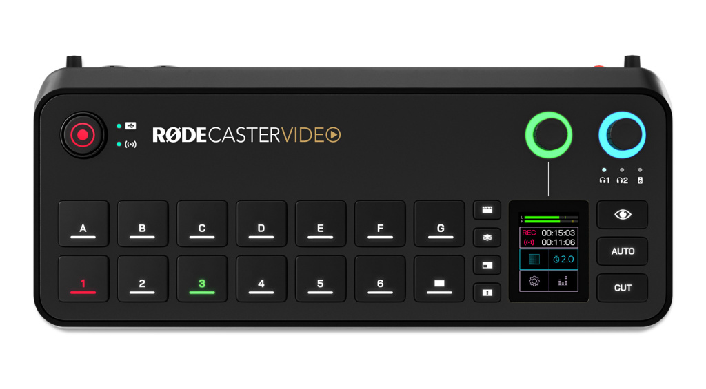 RodeCaster Video setzt auf eine übersichtliche Bedienung