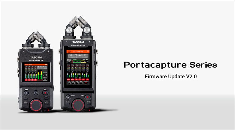 Tascam Portacapture X6 und X8 bekommen Pocketstudio App