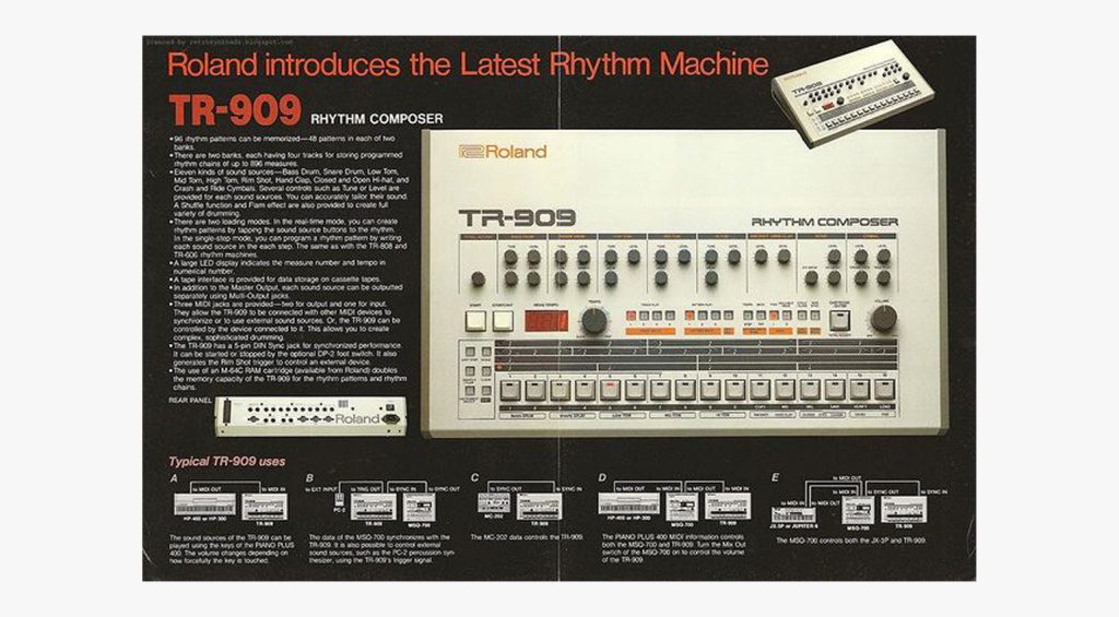 TR-909 Anzeige