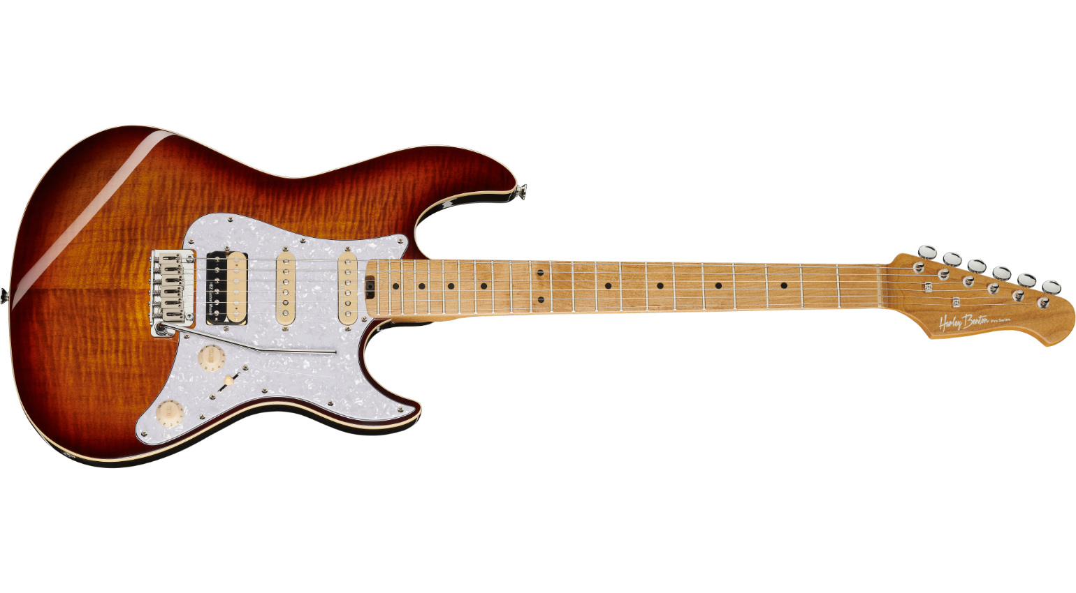 Harley Benton ST-Modern MN HSS Flame Bengal Burst 