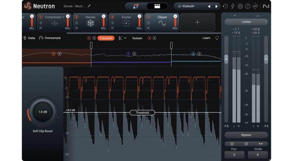 Der neue Clipper des Multieffekt-Plugins.