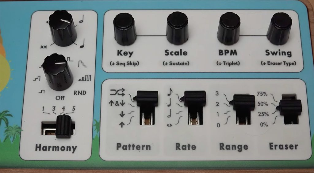 Arpeggiator und Sequencer.