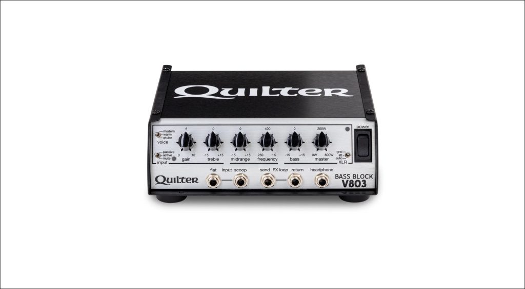 Entdecke den Quilter Bass Block V803. Ein Leichtgewicht mit satten 800 Watt für Vintage- und moderne Sounds.