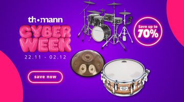 Beste Drum Deals zur Thomann Cyberweek 2024: Efnote, DW, Tama, und mehr!