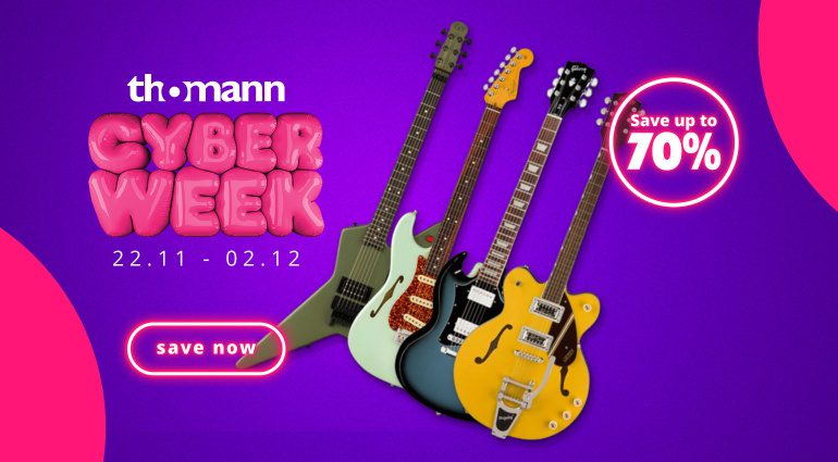 Gitarren-Deals zur Thomann Cyberweek 2024: Fender, Gibson & mehr reduziert!