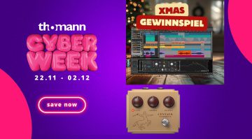 Highlights der Woche: Die Cyberweek ist in vollem Gange, es gibt XMas-Gewinnspiele und einen günstigen Klon Centaur von Behringer.