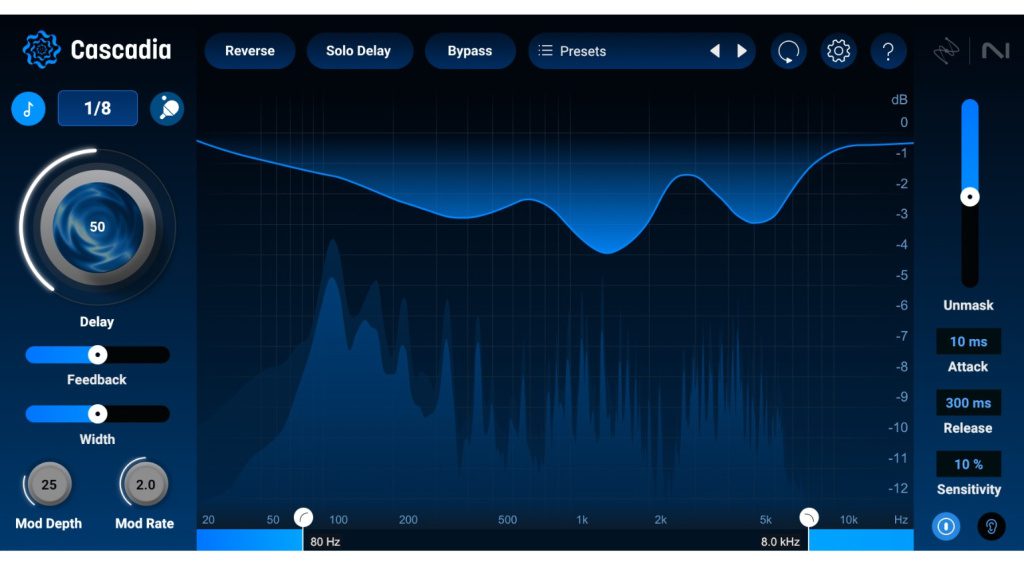 iZotope Cascadia GUI