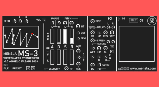 Mensla MS-3: Freeware Waveshaping Synthesizer - Vielseitig, kreativ und kostenlos!