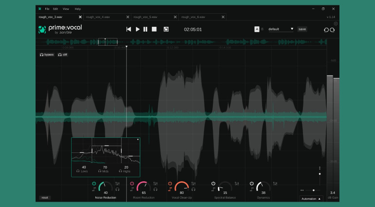 Sonible prime:vocal bringt eure Vocal-Aufnahmen mit KI auf Studiostandard