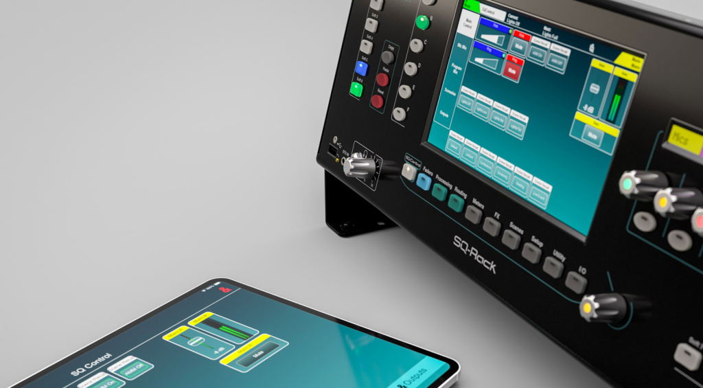 Über die SQ-Control-App lässt sich das Digitalemischpult bequem steuern