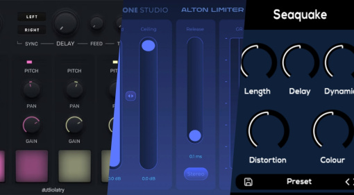 Drumtastic, Alton Limiter, Seaquake Techno Rumble - 3 Freeware Plugins