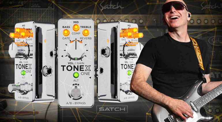 Neue Tonex One Joe Satriani Edition mit verchromter Oberfläche