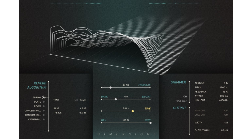 Softube Dimensions - Reverb-Effekt-Plugin