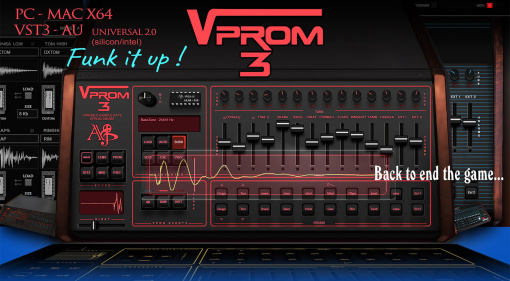 Aly James Lab VProm 3.0: Cooles Drum-Machine-Plugin jetzt mit EPROM-Brenner & mehr!