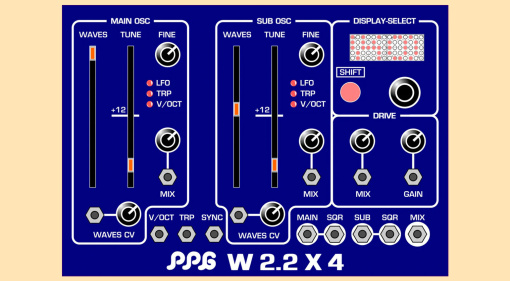 PPG W2.2×4 Eurorack Modul: Legendäre Wavetables für das Modular System