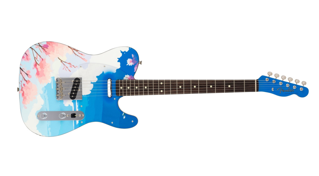 Hier ist die Limited Sakura Telecaster-Serie mit drei ästhetischen Gitarren, die die Schönheit der japanischen Frühlingssaison verkörpern.