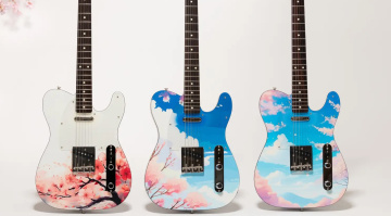 Hier ist die Limited Sakura Telecaster-Serie mit drei ästhetischen Gitarren, die die Schönheit der japanischen Frühlingssaison verkörpern.