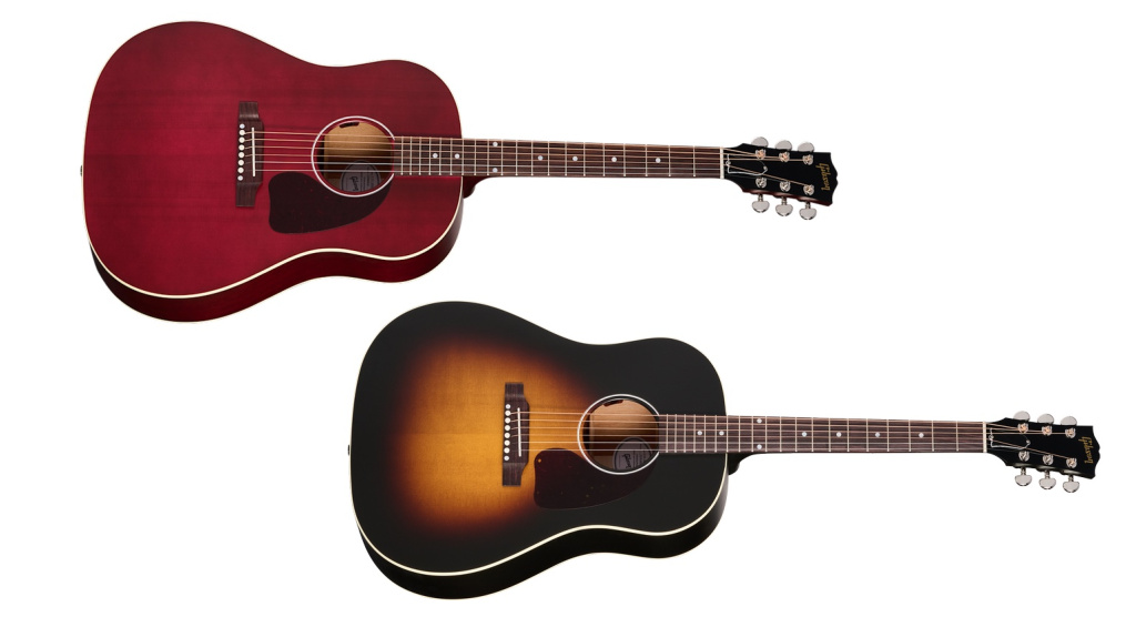 Die Gibson J-45 Special, sowie die Hummingbird und L-OO Akustikgitarren erhalten ein schmeichelndes Satin-Finish und bleiben traditionelle Klassiker!