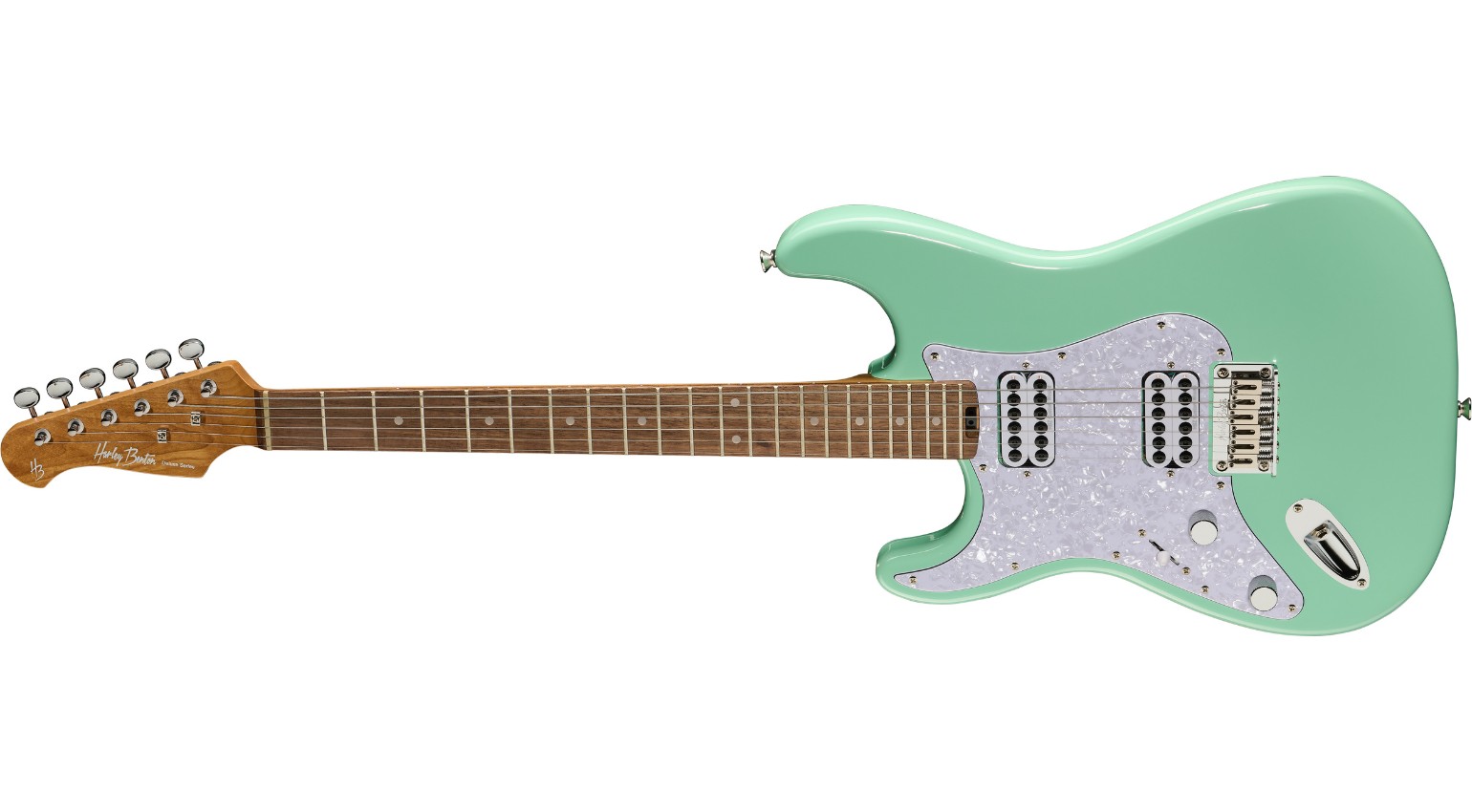 Harley Benton ST-Modern HH LH Seafoam Green Deluxe Serie