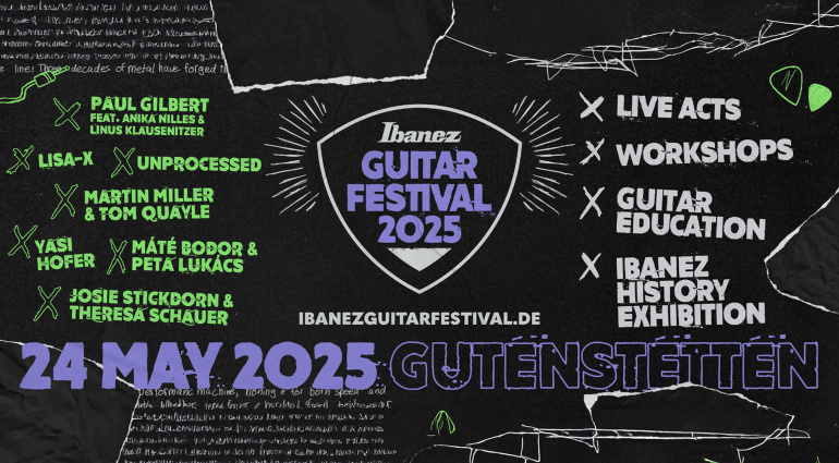 Ibanez Guitar Festival 2025: Exklusive Masterclasses, legendäre Gitarren, Vintage, Workshops & Live-Acts